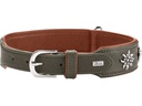 Hunter Halsband München 55/M, Rindsleder, Grün/Cognac