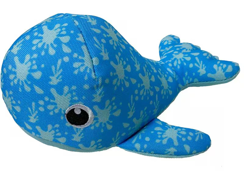 Hunter Hunde-Spielzeug Flingerz Splash Wal, Blau
