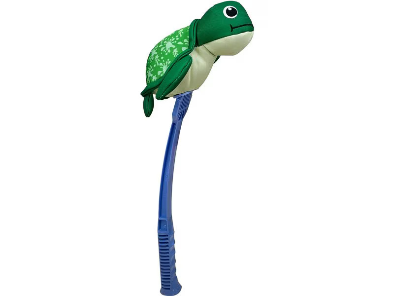 Hunter Hunde-Spielzeug Flingerz Splash Schildkröte, Blau/Grün