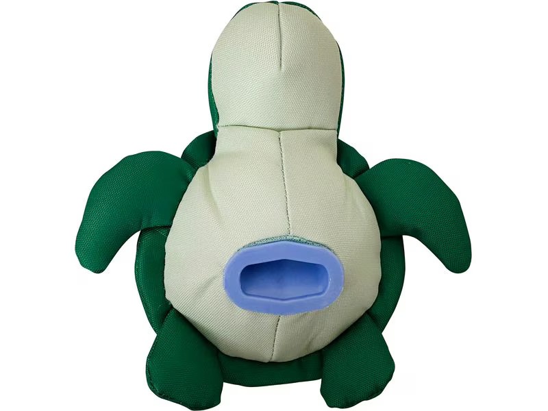 Hunter Hunde-Spielzeug Flingerz Splash Schildkröte, Blau/Grün