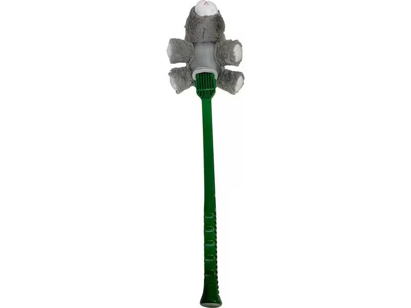 Hunter Hunde-Spielzeug Flingerz Furry Hase, Grün/Grau