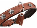 Hunter Halsband München 42/S, Rindsleder, Grün/Cognac