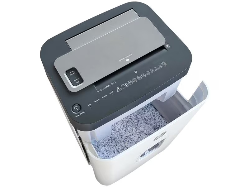 HP Aktenvernichter One Shredder Auto 200 CC, Sicherheitsstufe 4