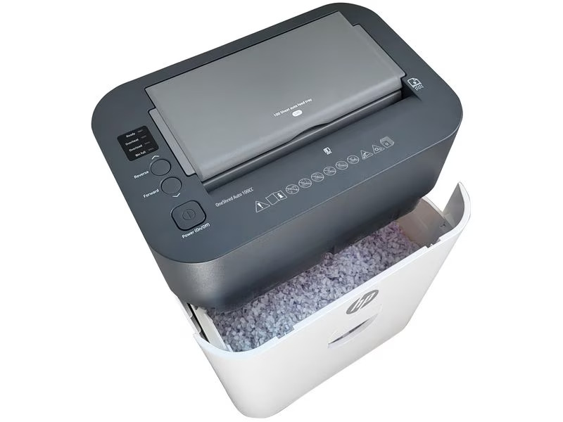 HP Aktenvernichter One Shredder Auto 100 CC, Sicherheitsstufe 4