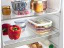 GOURMETmaxx Vorratsbehälter 4-teilig, Weiss/Transparent