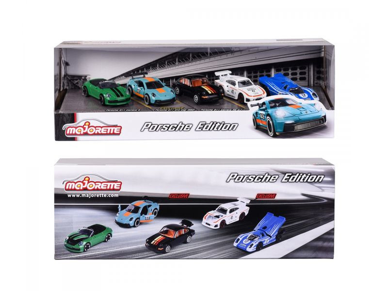 Majorette Action Cars Porsche Motorsport 5 Pieces Giftpack