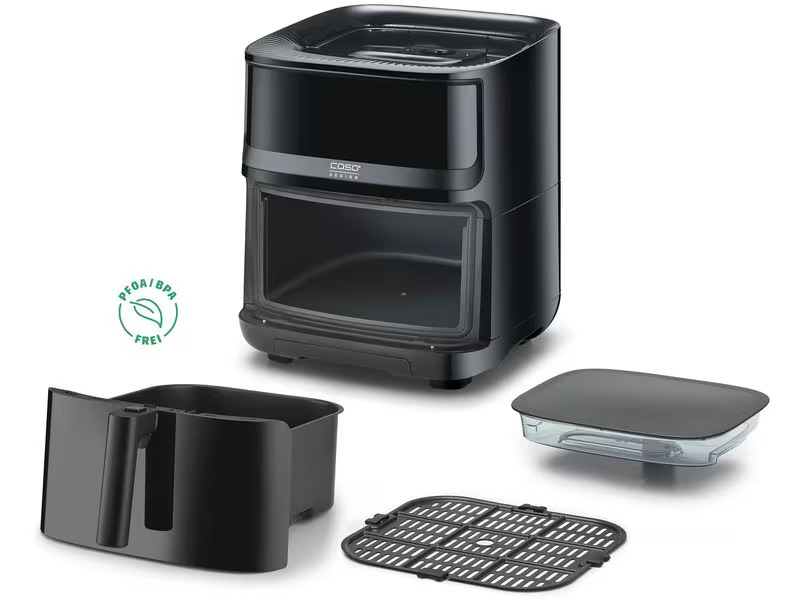Caso Heissluft-Fritteuse AirFry &amp; Steam 700 1.3 kg, Schwarz