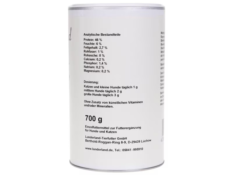 Lunderland Hunde-Nahrungsergänzung Bierhefe, 700 g