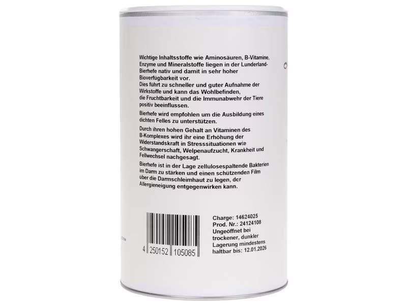 Lunderland Hunde-Nahrungsergänzung Bierhefe, 700 g