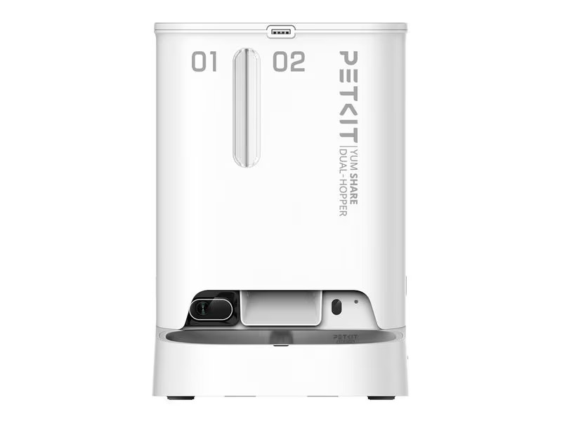 PETKIT YumShare Futterautomat Dual, 2 l + 3 l, Weiss
