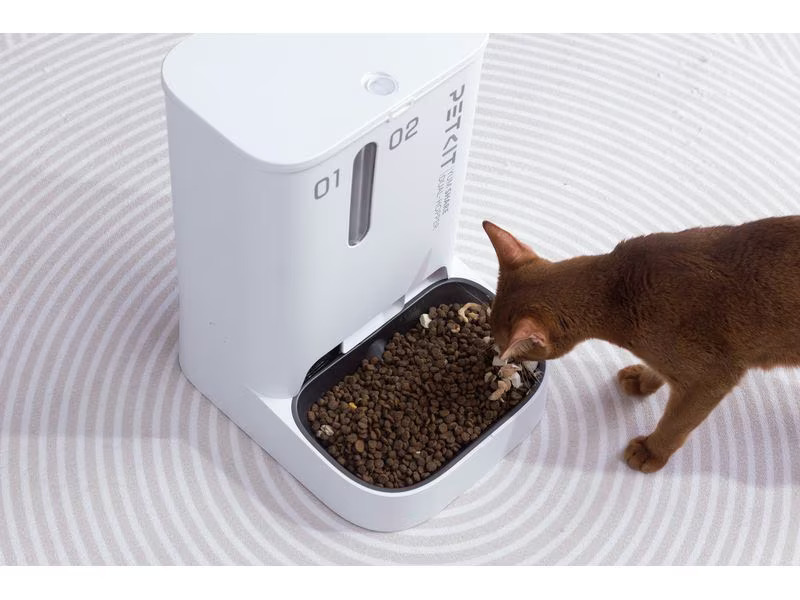PETKIT YumShare Futterautomat Dual, 2 l + 3 l, Weiss