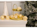 Dameco LED-Lichterkette Kugel, 10 Lampen, 150 cm, Gold