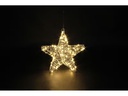 Dameco LED-Figur Stern, 80 LEDs, 5 x 25 cm, Silber
