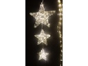 Dameco LED-Figur Stern, 80 LEDs, 5 x 25 cm, Silber
