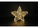 Dameco LED-Figur Stern, 120 LEDs, 8 x 38 cm, Silber