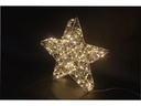 Dameco LED-Figur Stern, 120 LEDs, 8 x 38 cm, Silber