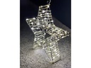 Dameco LED-Figur Stern, 100 LEDs, 5 x 30 cm, Silber