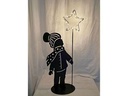 Dameco LED-Figur Junge, 40 LEDs, 60 cm, Schwarz