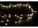 Dameco LED Lichterkette Angel Hair Sterne, 50 LEDs, 110 cm, Silver
