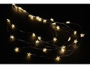 Dameco LED Lichterkette Angel Hair Sterne, 30 LEDs, 70 cm, Silver