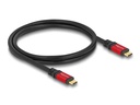 Delock USB4-Kabel 20 Gbps PD 3.0 100 W USB C - USB C 0.8 m