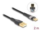 Delock USB 2.0-Kabel Schnelladefunktion 60W USB A - USB C 2 m