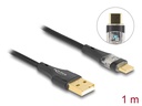 Delock USB 2.0-Kabel Schnelladefunktion 60W USB A - USB C 1 m