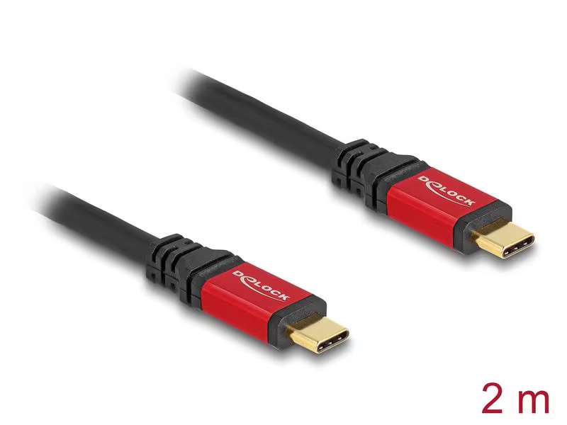 Delock USB 2.0-Kabel PD 3.1 240 W USB C - USB C 2 m