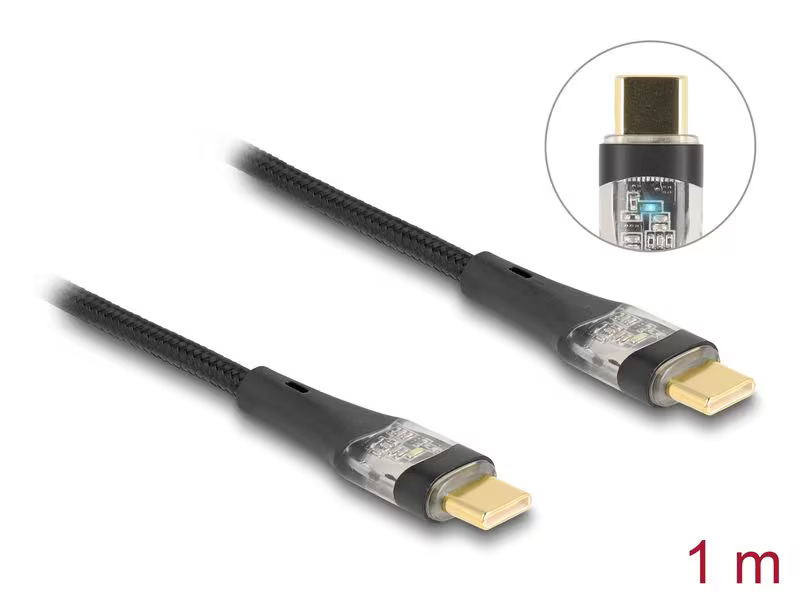 Delock USB 2.0-Kabel PD 3.0 100W USB C - USB C 1 m
