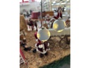 Dameco Weihnachtskugel 8 LEDs, Ø 12 cm, Silber