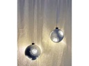 Dameco Weihnachtskugel 8 LEDs, Ø 12 cm, Silber