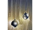 Dameco Weihnachtskugel 8 LEDs, Ø 10 cm, Schwarz