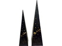 Dameco Tischdeko Pyramide Forest, 30 LEDs, 50 cm, Schwarz
