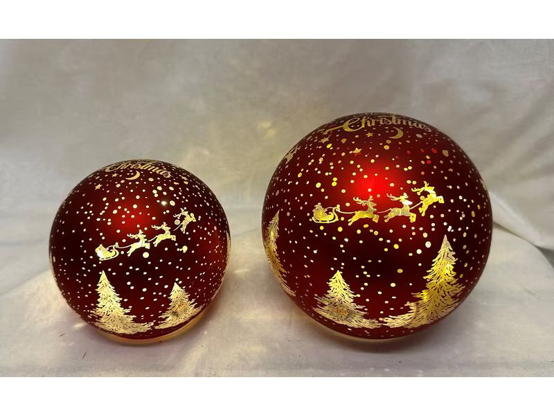 Dameco Schneekugel Ø 12 cm, Rot