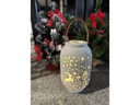 Dameco Laterne Xmas, 28 cm, Weiss