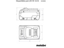 Metabo Akku 18 V, LiHD 10 Ah