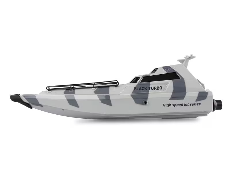 Amewi Militärboot Black Turbo Weiss, 420 mm, RTR