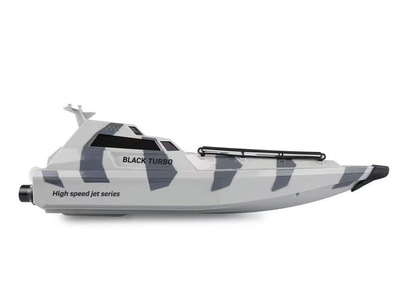 Amewi Militärboot Black Turbo Weiss, 420 mm, RTR
