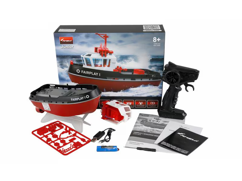 Amewi Boot Fairplay I Schlepper Schwarz, RTR, 1:72