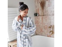 Dock &amp; Bay Bademantel Waffle Storm Cloud Blau/Weiss