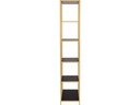 AC Design Regal Seaford 77 x 35 x 185 cm, Gold/Schwarz