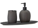 Bloomingville Seifenspender Hrin 3er Set, Anthrazit