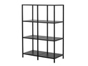Bloomingville Regal Valde 80 cm x 114 cm, Schwarz