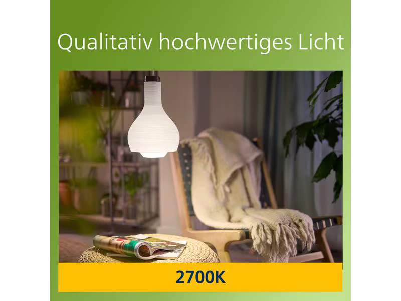 Philips Lampe LED CLA 60W A60 E27 2700K FR UE 3CT/4 EC Warmweiss