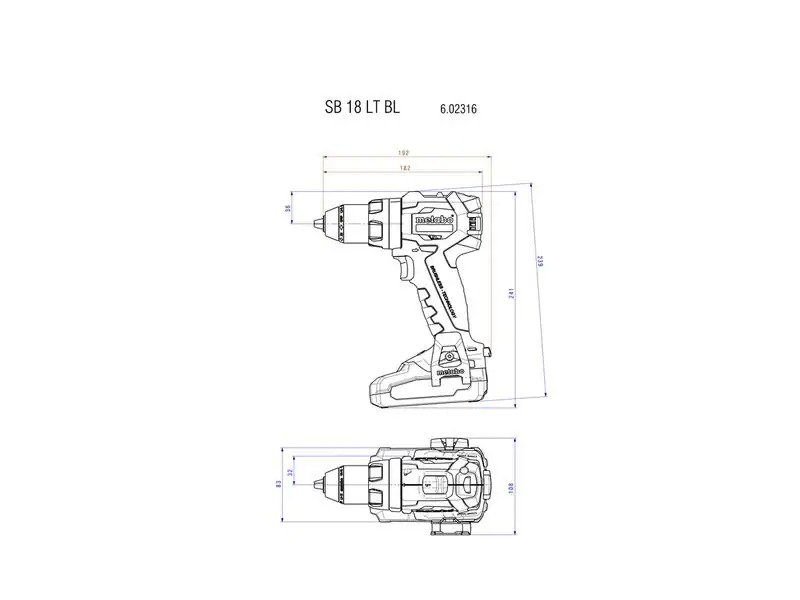 Metabo Akku-Schlagbohrschrauber SB 18 LT, Kit