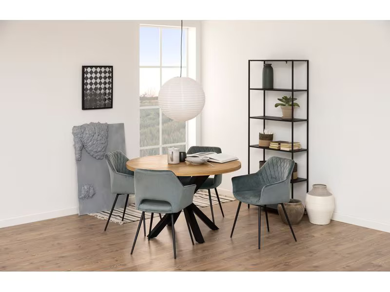 AC Design Regal Newcastle 69,5 x 30 x 185 cm, Schwarz