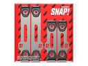 SNAP Rahmenloser Nummernhalter, 30 × 8 cm/50 × 11 cm, Edelstahl