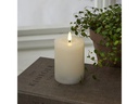 Star Trading LED-Kerze Flamme Flow, Ø 7.5 x 12.5 cm, Weiss