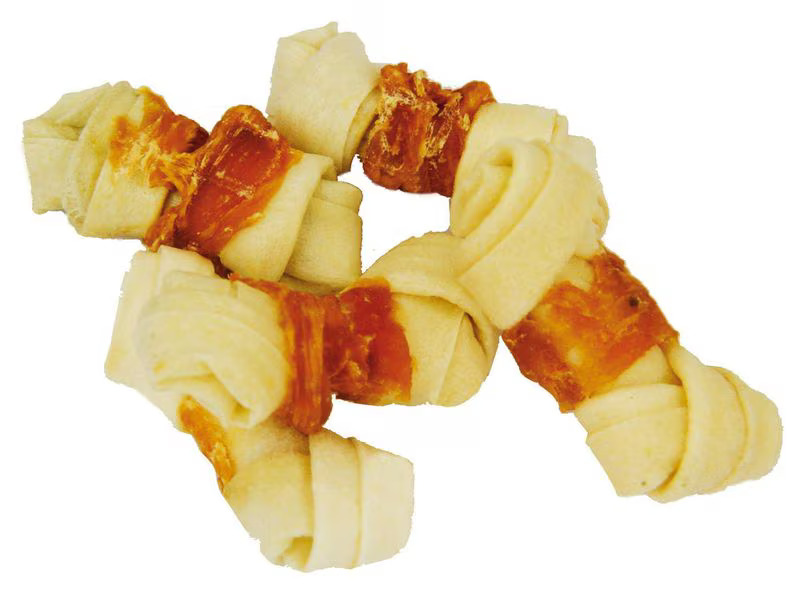 SwissDog Kausnack Kauknoten mit Hühnerbrust 100 g