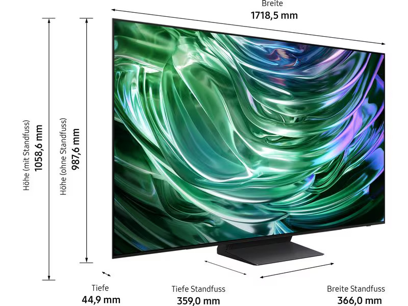 Samsung TV QE77S90D AEXZU 77, 3840 x 2160 (Ultra HD 4K), OLED